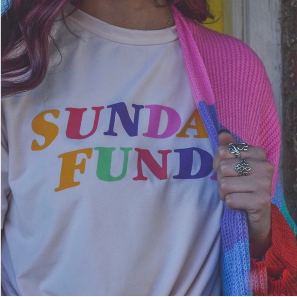 NEW Buddy Love Pink Sunday Funday Top